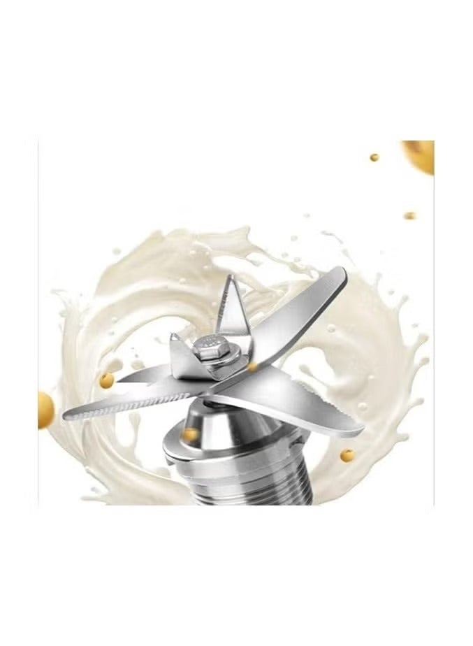 سيلفر كريست خلاط سيلفر كريست  بقدرة 4500واط لتكسير الثلج 6 شفرات حادة ومرفق مطحنة إضافية لتحضير كل ما تشتهي محضرة طعام وعصارة سموذي بلون أنيق – أحمر/أسود - Image 3